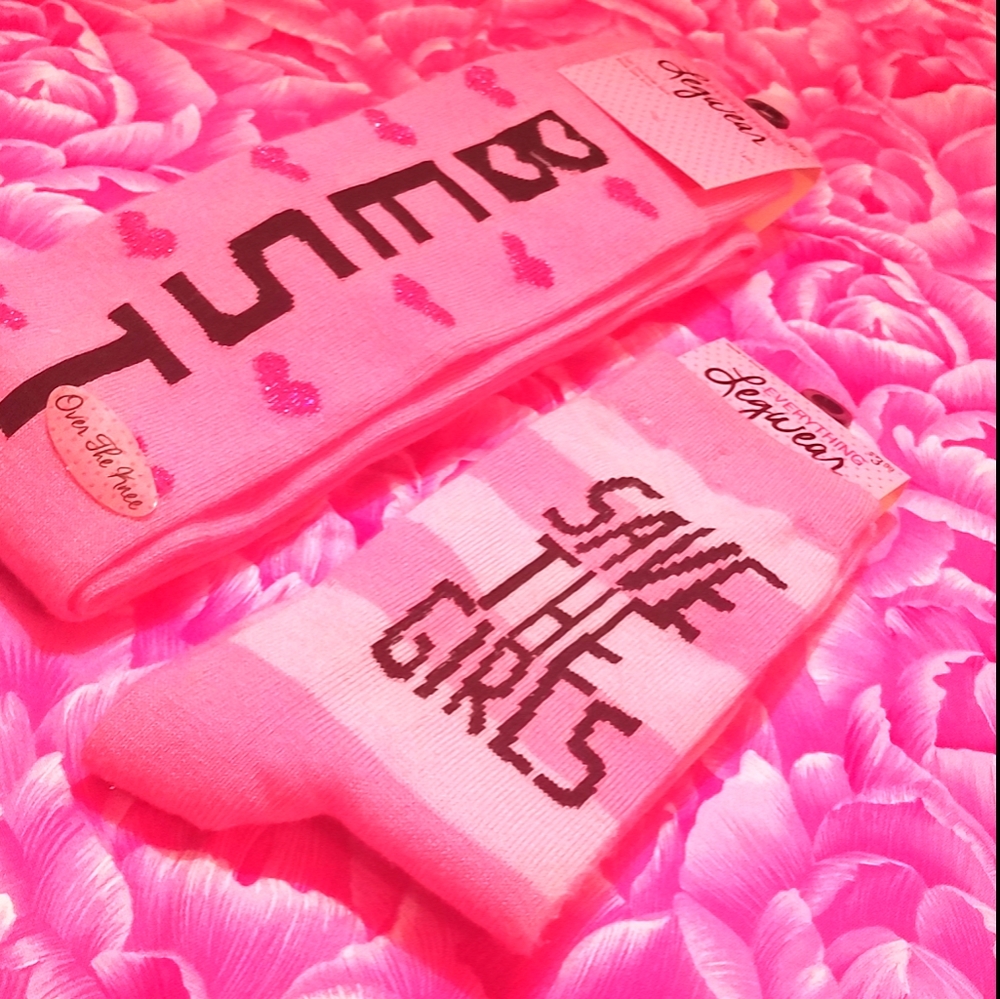 Breast cancer awareness socks